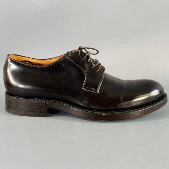 RAF SIMONS Size 8 Brown Leather Derby Lace-Up Shoes main image 9